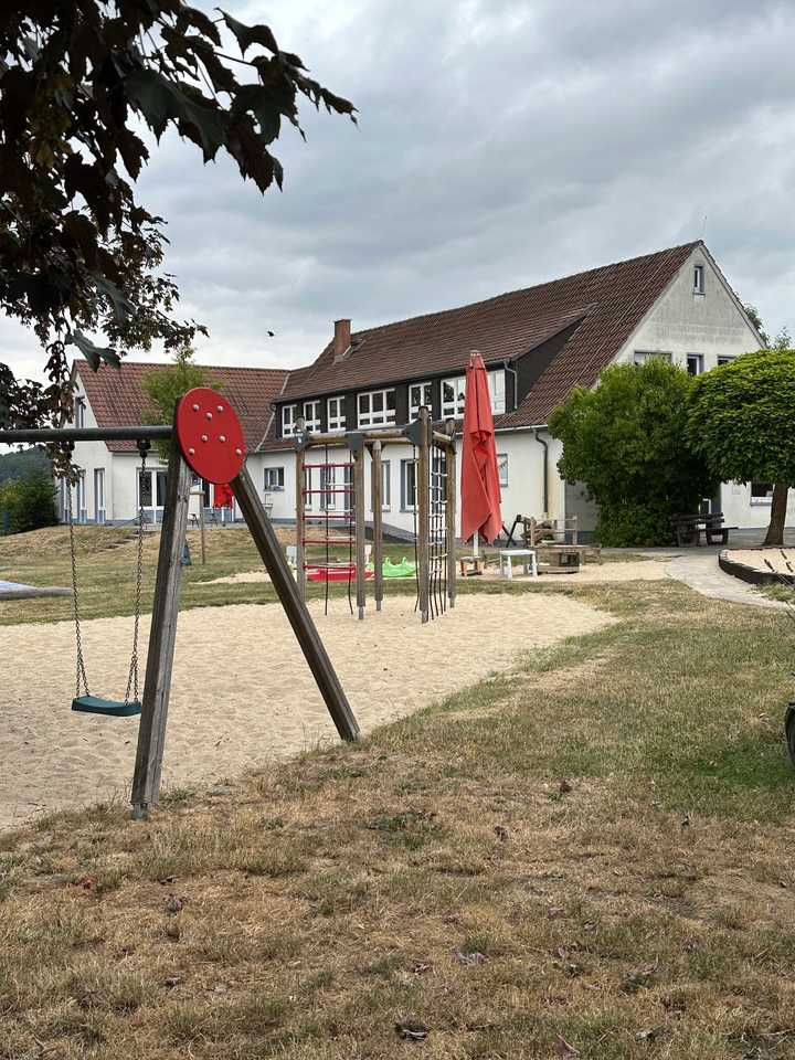 Außenbereich einer Kita in Pohlheim.
